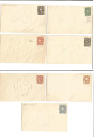MEXICO - Stationery. C. 1894. Medallion Stationary Envelopes With Watermark Selection Of 7 Diff Mint Ones From Old Colle - Mexique
