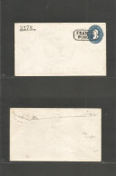 MEXICO - Stationery. 1878. 25c Blue Hidalgo Stationary 1st Issue Envelope (part Of Flop Gone) On Package Usage Payment.  - Mexique