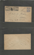 MEXICO - Stationery. 1896 (6 Ene) Express Hidalgo 10cms RF Riveroll Mensajero 5c Militar Issue Addressed To DF. Paper En - Mexique