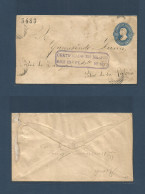 MEXICO - Stationery. 1883 (2 Ago) DF - Silao De La Victoria. 25c Blue / 5483) Stationary Ovptd Envelope. Fine Used + Pro - Mexique