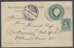 MEXICO - Stationery. 1912 (12 Oct). Hochiotipan - Germany, Dortmund 2c Green Stat Card Adtls. Fine. - Mexico