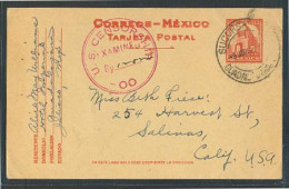 MEXICO - Stationery. 1942 (8 July). Gjara - USA. 4c Stat Card Censored. - Mexico