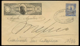 MEXICO - Stationery. 1898. Pachueco - DF. Express Hidalgo 5c Mulitas Oval Ds. XF. - Mexico