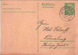 ! Postkarte Mit Antwortkarte, Ganzsache Aus Lüneburg, 1935 - Briefe U. Dokumente