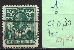 RHODESIE DU NORD 1 Oblitéré Côte 0.30 € - Northern Rhodesia (...-1963)