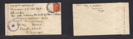 NEW ZEALAND. 1942 (1 Apr) Tawanu - Germany, Heilag Romen POW Mail. Fkd Env + Censor Label. VF. - Sonstige & Ohne Zuordnung