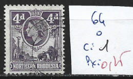 RHODESIE DU NORD 64 Oblitéré Côte 1 € - Rhodésie Du Nord (...-1963)