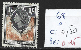 RHODESIE DU NORD 68 Oblitéré Côte 0.50 € - Rhodésie Du Nord (...-1963)