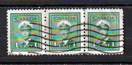 Canada, 1942, King George VI Bande De Trois - Gebraucht