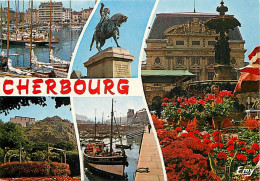 50 - Cherbourg - Multivues - Fleurs - Bateaux - CPM - Voir Scans Recto-Verso - Cherbourg