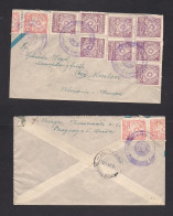 PARAGUAY. 1954. Encarnacion - Kevelaer, Germany. Multifkd Front And Reverse Env Airmail Rate, Cancelled Gomfrafo Type. F - Paraguay