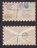 PARAGUAY. 1951 (Oct) Asuncion - Germany, Augsburg (23 Oct) Registered Multifkd Env. VF Used. - Paraguay