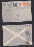 PARAGUAY. 1937 (4 Dic) Villarica - Switzerland, Basel. Multifkd Env. Via Asuncion (6 Dic) - Paraguay