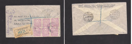 PARAGUAY. Paraguay - Cover - 1951 Asuncion To Switz Mult Registr Fkd Env. Easy Deal. - Paraguay