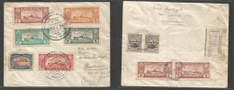 PARAGUAY. 1931 (4 May) Asuncion - Switzerland, Boeltstein, Aargan. Registered Multifkd Comm. Cañonero Issue Envelope, Fr - Paraguay