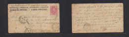 PARAGUAY. 1888 (27 March) Asunción - Argentina, Rio Segundo, FCCA (1 Abr 88) 2c Orange Early Stat Card. Via Buenos Aires - Paraguay