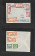 PARAGUAY. 1934 (21 Feb) Asuncion, GPO Servicio Aereo - Norway, Dranimen. Air Multifkd Front + Reverse Envelope. VF Used  - Paraguay