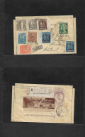 PARAGUAY. 1902 (29 Ago) Asuncion - Germany, Hamburg (13 Sept) Registered 4c Green Illustrated Stationary Lettersheet + 9 - Paraguay