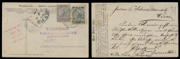 PARAGUAY. 1906 (12 Aug). Villa Rica - Austria. Fkd Private Message Only Card With Mixed Issues Usage. 25c Rate. V Scarce - Paraguay