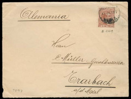 PHILIPPINES. 1897 (11 Oct) . Manila - Germany. TRARBACH. Env Fkd 8c Cds + Arrival. F- VF. - Philippinen