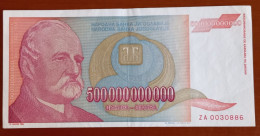 #1  YUGOSLAVIA 500000000000 DINARA 1993 Prefix ZA Replacement - Yougoslavie