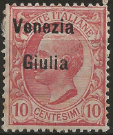 TRVG22L1 - 1918/19 Terre Redente - Venezia Giulia, Sassone Nr. 22, Francobollo Nuovo Con Traccia Di Linguella */ - Venezia Giuliana