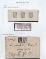 Macau Macao 1913 Ceres 6a Proof (MNH/No Gum) + Stamps (MNH/with Gum) + Used Cover. Fine - Ungebraucht