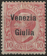 TRVG22N1 - 1918/19 Terre Redente - Venezia Giulia, Sassone Nr. 22, Francobollo Nuovo Senza Linguella **/ - Vénétie Julienne