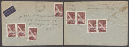 POLAND. 1951 (16 July). Groszy. Warsaw - USA. Air Multifkd Ovptd Issue Incl Multiples. Fine. - Altri & Non Classificati