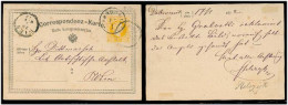 POLAND. 1872. Dobromil / North East Poland - Wien. 1st Issue Bilingual Austria Stat Card. Polish Cancel (12 Mp). - Altri & Non Classificati