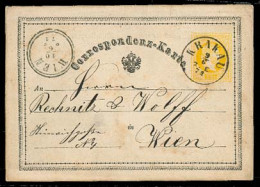 POLAND. 1871. Krakau - Wien. Austrian Period 1st Issue Stat Card / Cds. VF. - Altri & Non Classificati