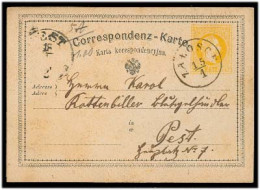 POLAND. 1872. Kalosce - Pest / Hungary. 1867 Bilingual Rutherian Austria Stat Card, Cds (xxx / 25mp). VF. - Altri & Non Classificati