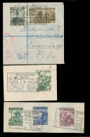 POLAND. 1942-4. British Legion. 3 Fragments Circulated Polish Legion Stamps. - Altri & Non Classificati
