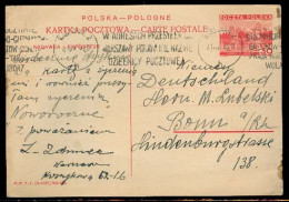 POLAND. 1938 (31 Dec). Warsaw - Germany / Bonn. 30gr Stat Card. - Altri & Non Classificati