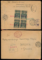 POLAND. 1945 (Feb). POLAND - EGYPT - GIBRALTAR - SWITZERLAND. Warsaw - Switzerland / Red Cross. Reg Reverse Fkd Env Bloc - Altri & Non Classificati