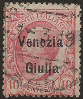 TRVG22U1 - 1918/19 Terre Redente - Venezia Giulia, Sassone Nr. 22, Francobollo Usato Per Posta °/ - Trente