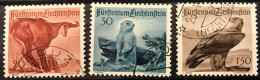 Liechtenstein 1947: Jagdserie II  Zu 213-215 Mi 253-255 Yv 228-230 Mit Stempel Von VADUZ (Zumstein CHF 35.00) - Gebraucht