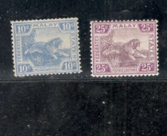 MALAYSIAN STATES.......1923-29: Michel63&68mh* - Straits Settlements