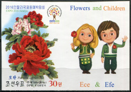 North Korea 2016. Intern. Horticultural EXPO - Antalya (MNH OG. Imperf.) Block - Korea, North