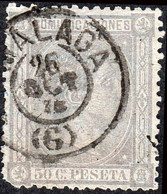 Málaga - Edi O 196 - 50 Cts.- Mat Fech. Tp. II "Málaga" - Oblitérés