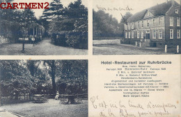 HOTEL RESTAURANT ZUR RUHRBRÜCKE BOMMERN RUHR WITTEN  SCHWITTAY OCCUPATION GUERRE KRIEG DEUTSCHLAND - Witten