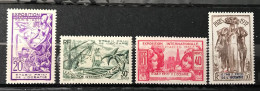 Lot De 4 Timbres Neufs** Etablissements Français De L' Océanie 1937 - Ungebraucht