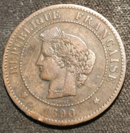 FRANCE - 5 CENTIMES 1890 A - Cérès - Gad 157 - KM 821.1 - 5 Centimes