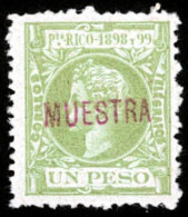 PUERTO RICO. Sobrecarga Muestra. Unmounted Mint.O.G. Precioso. E-148-M. - Porto Rico