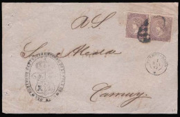 PUERTO RICO. 1868. Pto. Rico / Camuy. R. Servicio. Franqueada Con 5cts Violet 1868. Gran Rareza. - Porto Rico