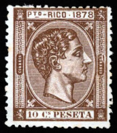 PUERTO RICO. Bonito Aspecto. Un Diente Corto. Mint O.G.hinged. E-19 - Porto Rico