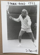 TENNIS - 1973 - BJÖRN BORG - 12,5 X 9 Cm. (REPRO PHOTO ! - Zie Beschrijving - Voir Description) ! - Sports