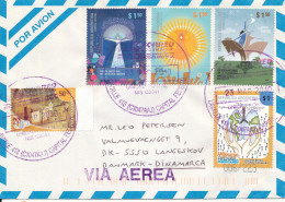 Argentina Air Mail Cover Sent To Denmark 23-3-2010 Very Good Franked With Nice Topic Stamps - Cartas & Documentos