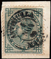 Málaga - Edi O 183 - 5 Cts.- Fragmento Mat Fech. Tp. II "Antequera" - Used Stamps