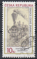 CZECH REPUBLIC 539,used,falc Hinged,trains - Used Stamps